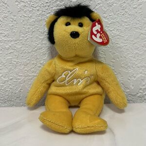 Ty Beanie Baby - Yellow Elvis Bear